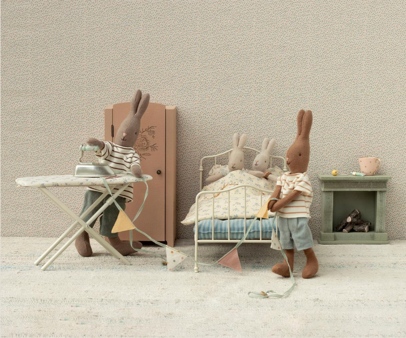 Rabbit, Size 2 - Brown - Striped blouse and pants