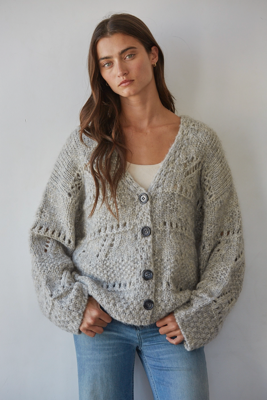 Leah Button-down Cardigan
