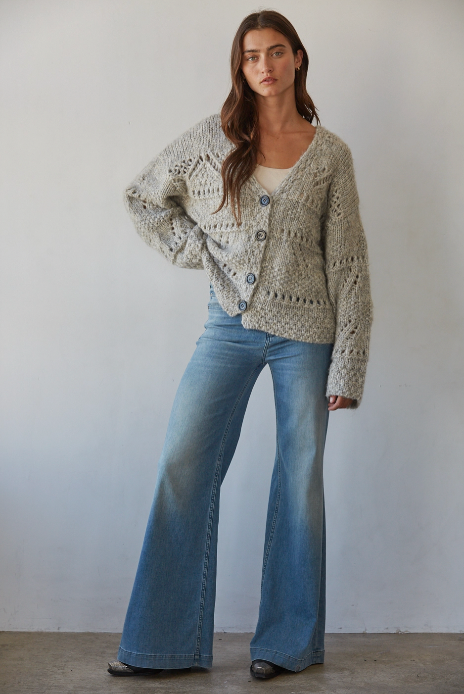 Leah Button-down Cardigan