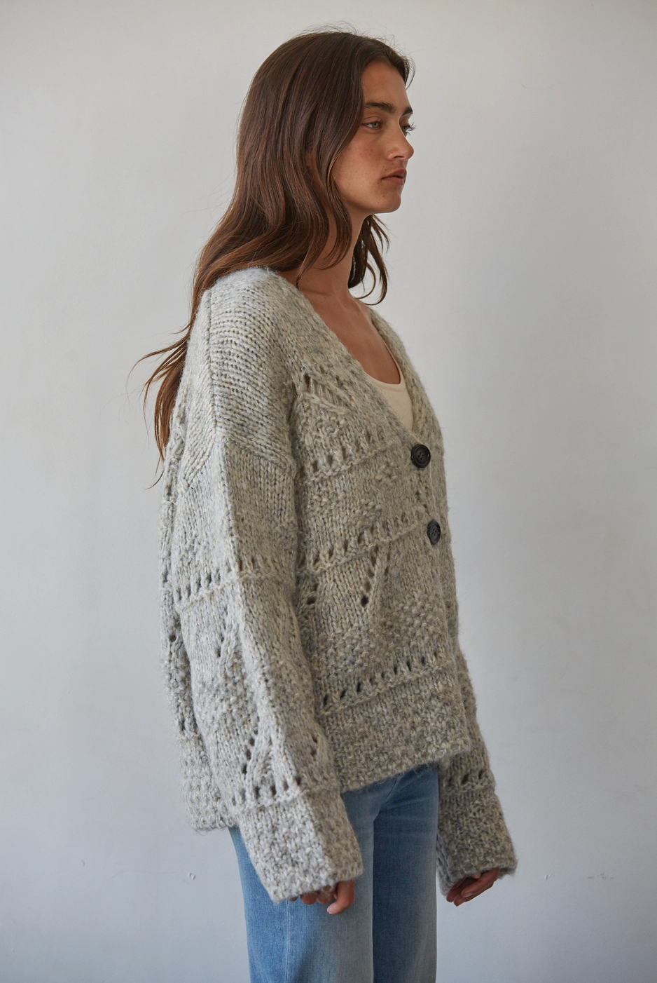 Leah Button-down Cardigan