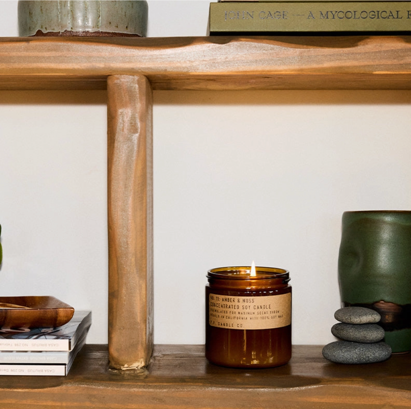 Amber &amp; Moss - 12.5 oz Large Concentrated Candle