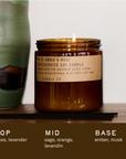 Amber & Moss - 12.5 oz Large Concentrated Candle