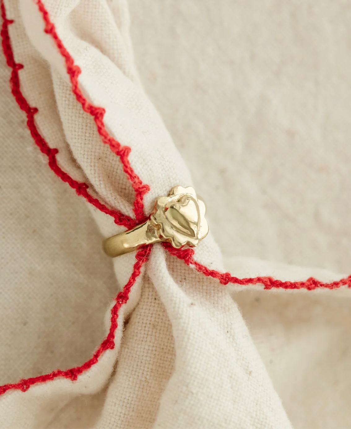 Frilly Heart Ring by Oui Chef Studios