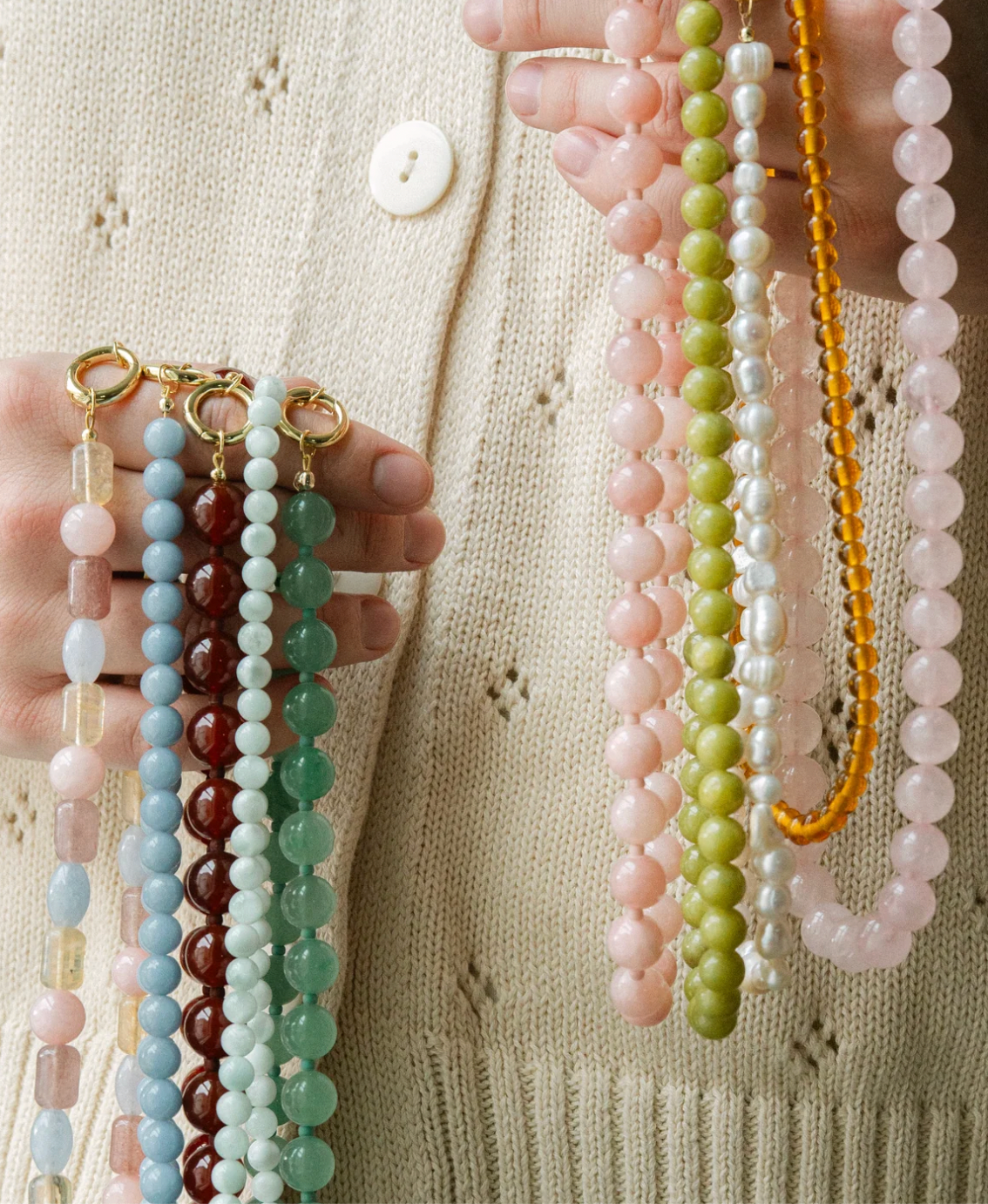 18 inch Beaded Necklaces by Oui Chef Studios