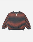Rylee + Cru Oversized Crew Mulberry Stripe