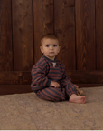Rylee + Cru Oversized Crew Mulberry Stripe