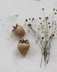 Resin Strawberries, Gold Finish