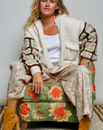 Granny Square Ruffle Cardigan