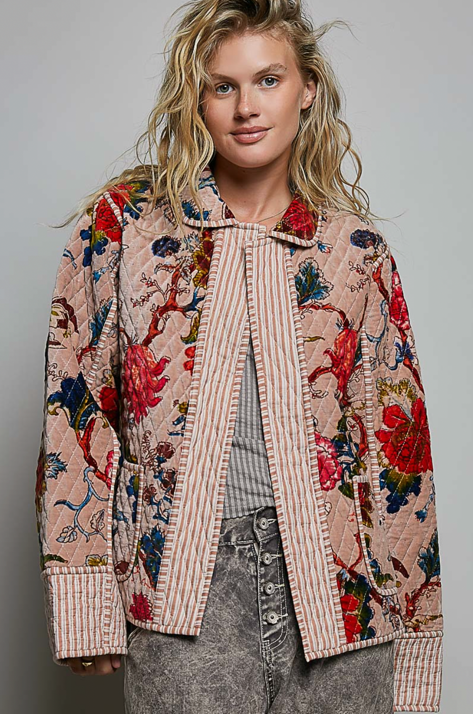Ryan Floral Quilted Jacket