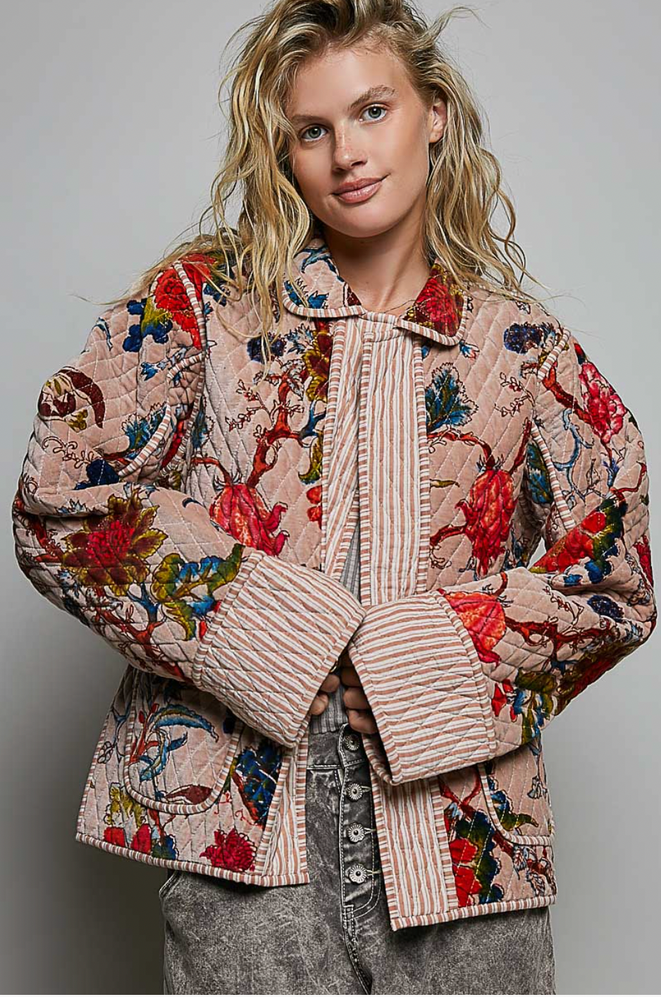 Ryan Floral Quilted Jacket
