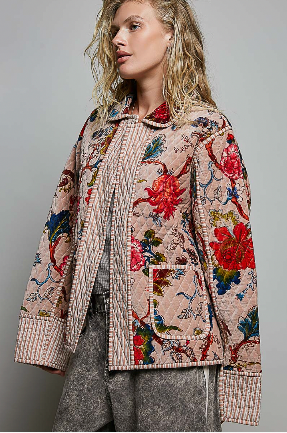 Ryan Floral Quilted Jacket