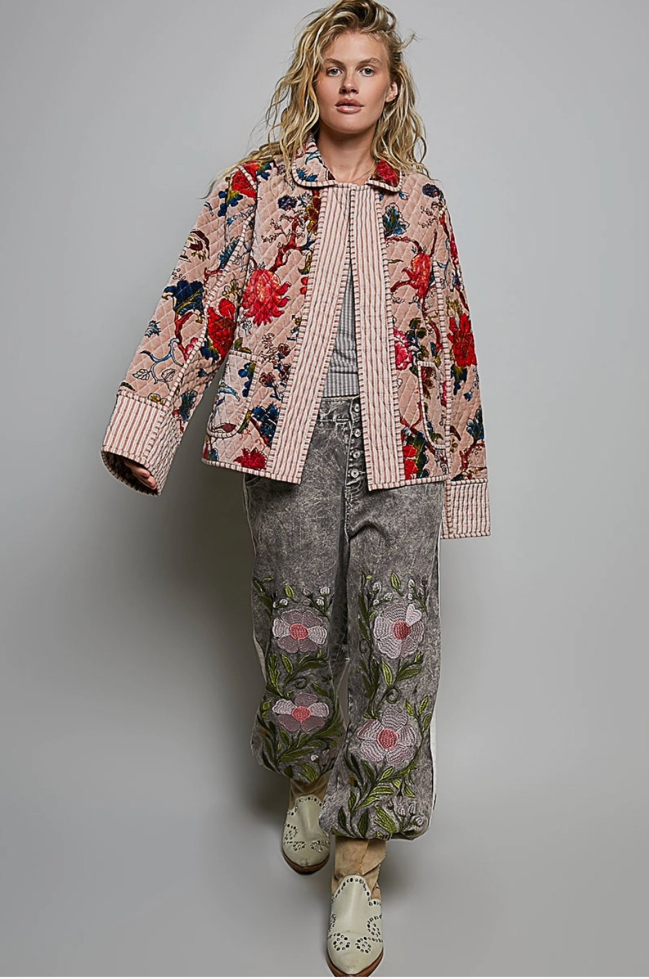 Ryan Floral Quilted Jacket