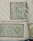Patchwork Construction Quilted Jacket