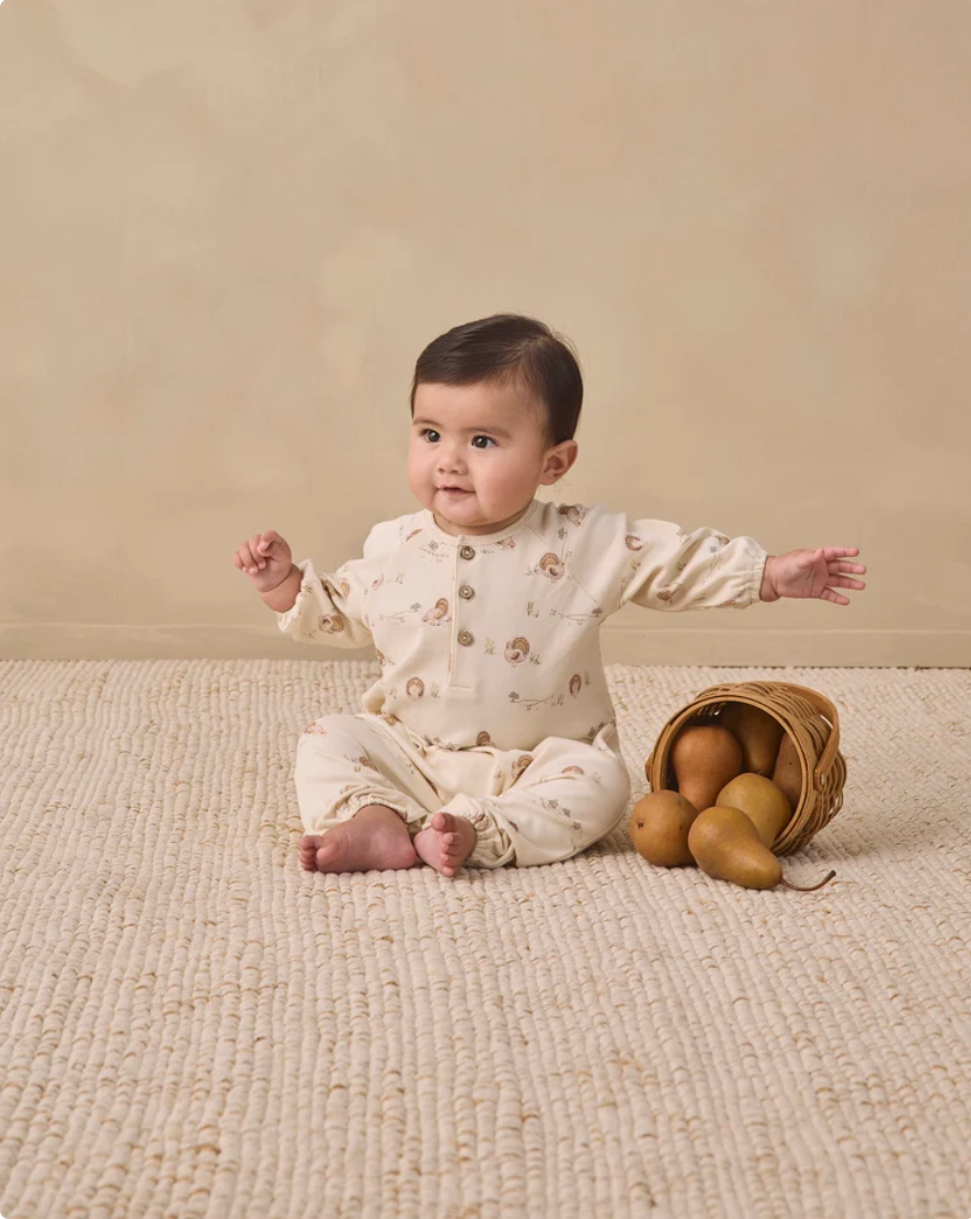 Quincy Mae : Henley Bubble Jumpsuit Turkey