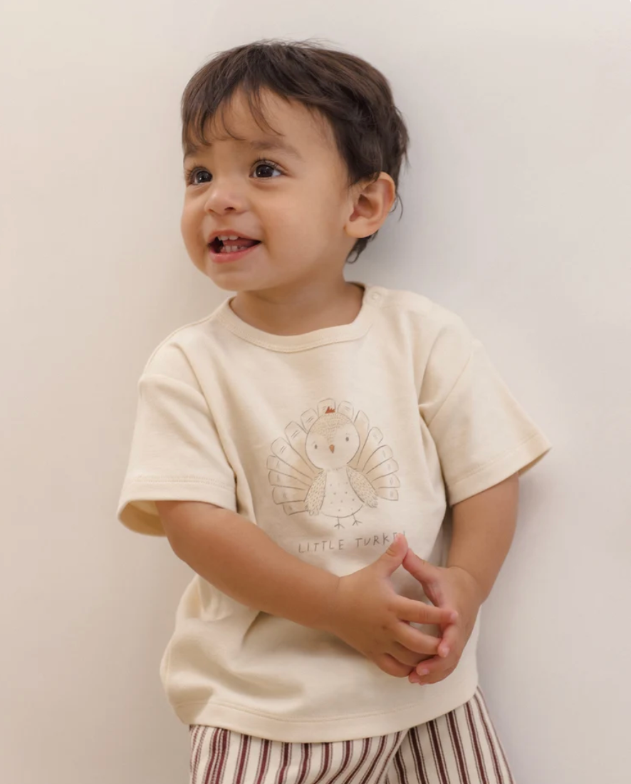 Quincy Mae : Boxy Tee Little Turkey
