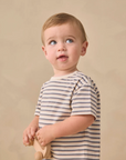 Quincy Mae : Boxy Tee Vintage Stripe