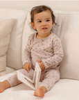 Quincy Mae  Pointelle Long Sleeve Tee + Legging Heart Ditsy