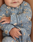 Cottage Floral (Ribbed) Bamboo Zip Pajamas