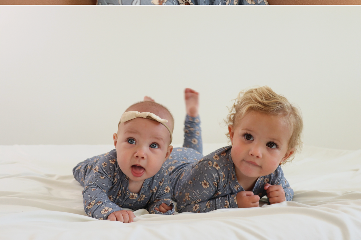 Cottage Floral (Ribbed) Bamboo Zip Pajamas