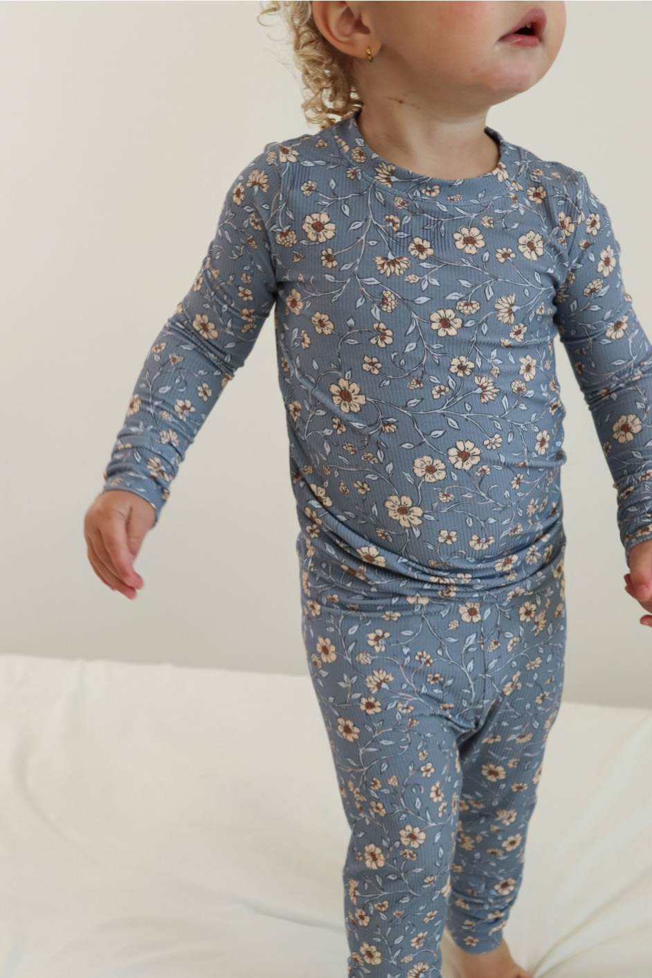 Cottage Floral (Ribbed) Bamboo Two-Piece Pajamas