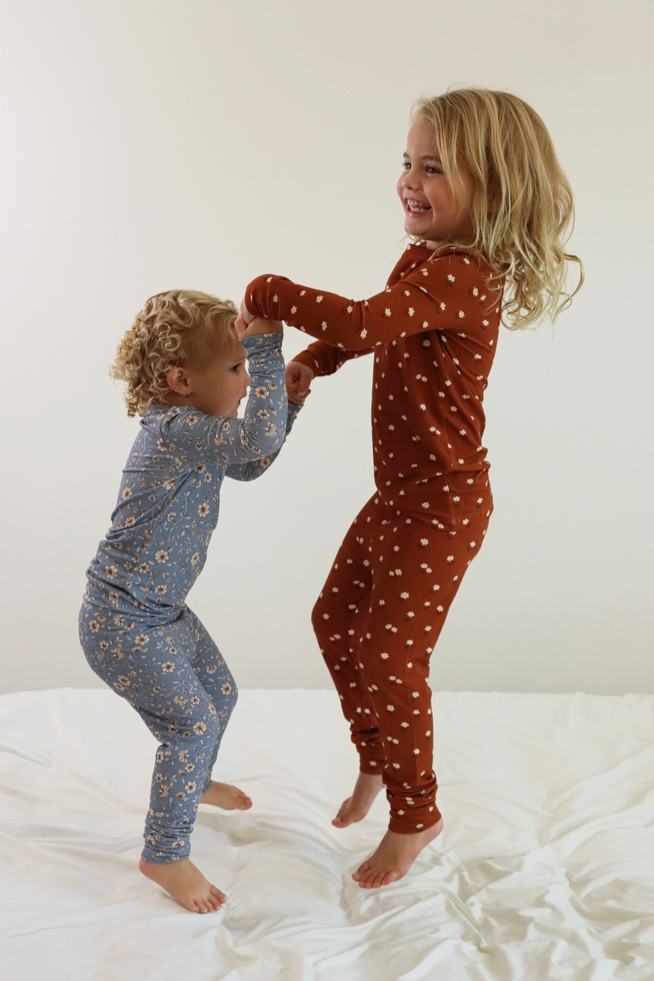 Cottage Floral (Ribbed) Bamboo Two-Piece Pajamas