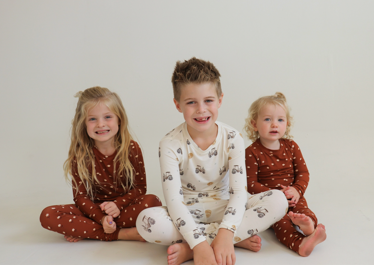 Hayride (Ribbed) Bamboo Two-Piece Pajamas