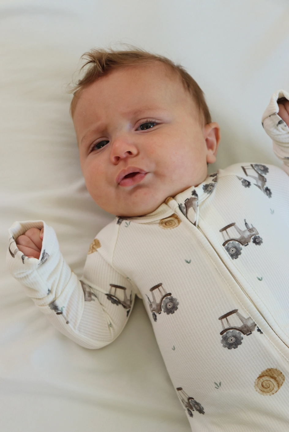 Hayride (Ribbed) Bamboo  Zip Pajamas