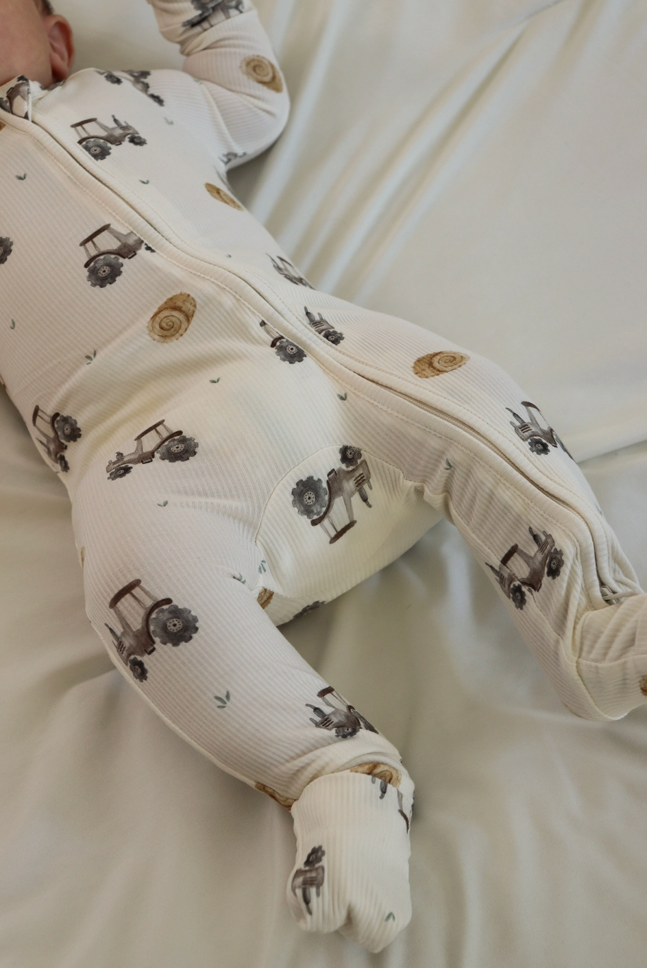 Hayride (Ribbed) Bamboo  Zip Pajamas