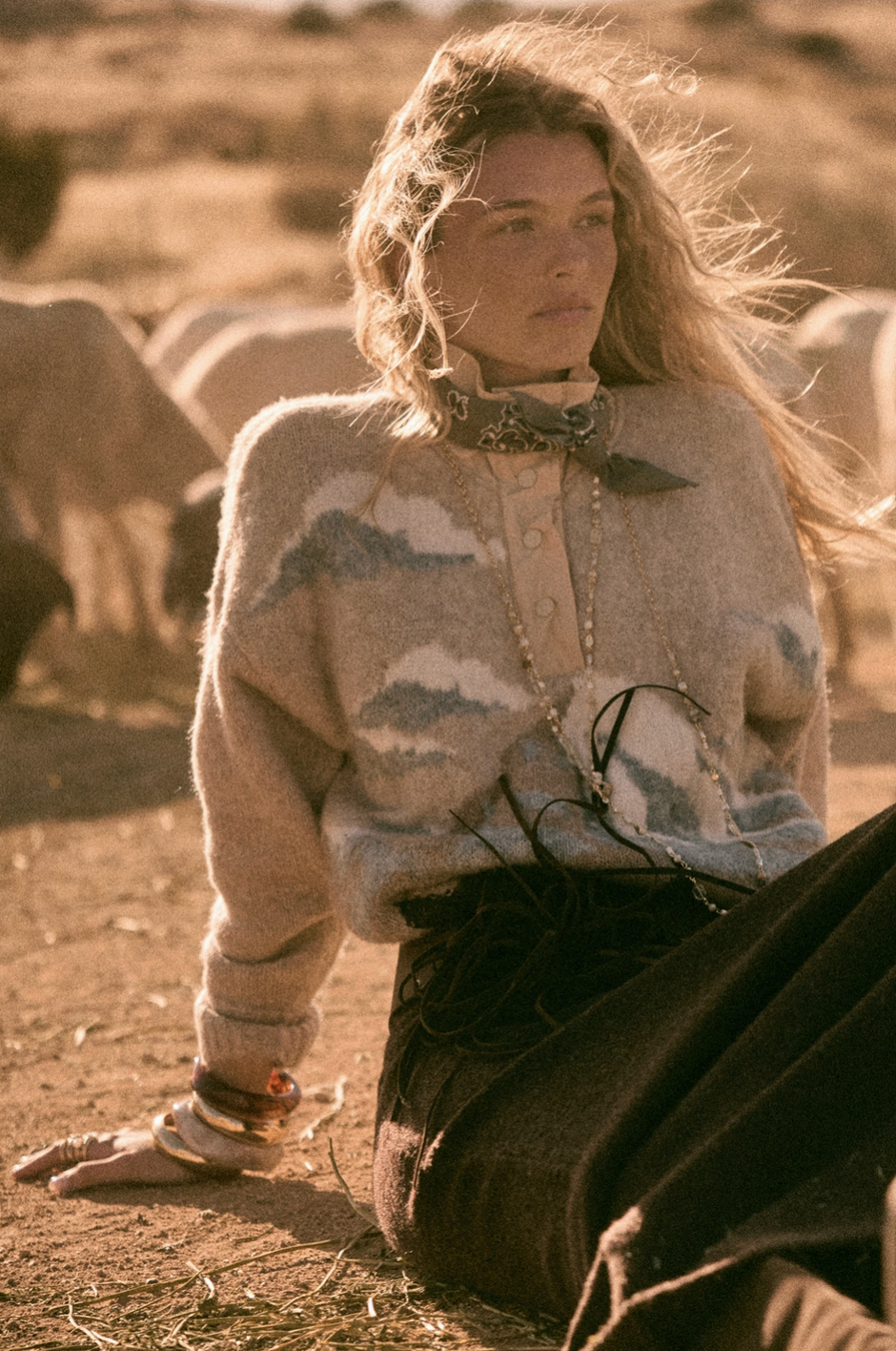 Landscape Quarter-Zip Pullover Sweater