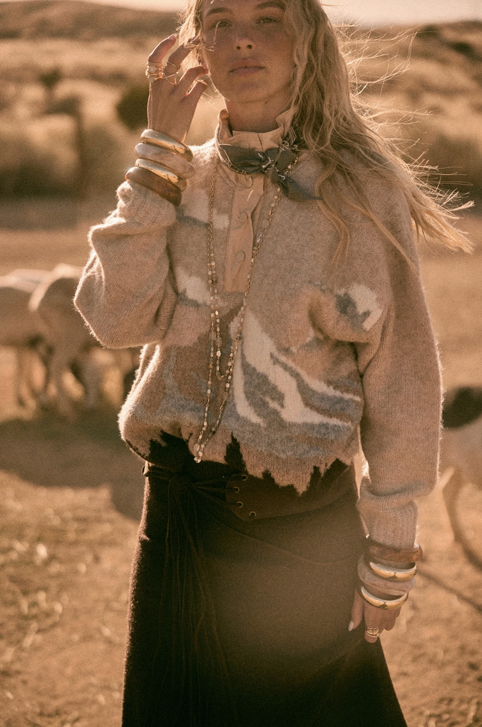 Landscape Quarter-Zip Pullover Sweater