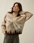 Landscape Quarter-Zip Pullover Sweater