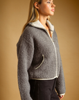 High Neck Zipper Closure Jacket