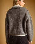 High Neck Zipper Closure Jacket