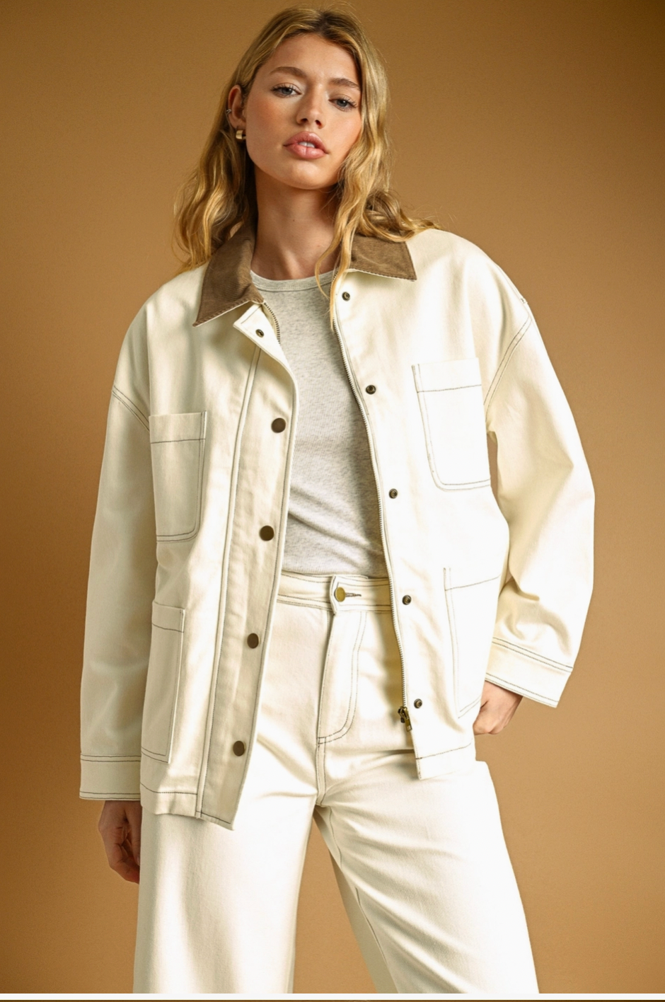 Corduroy Collar Barn Jacket
