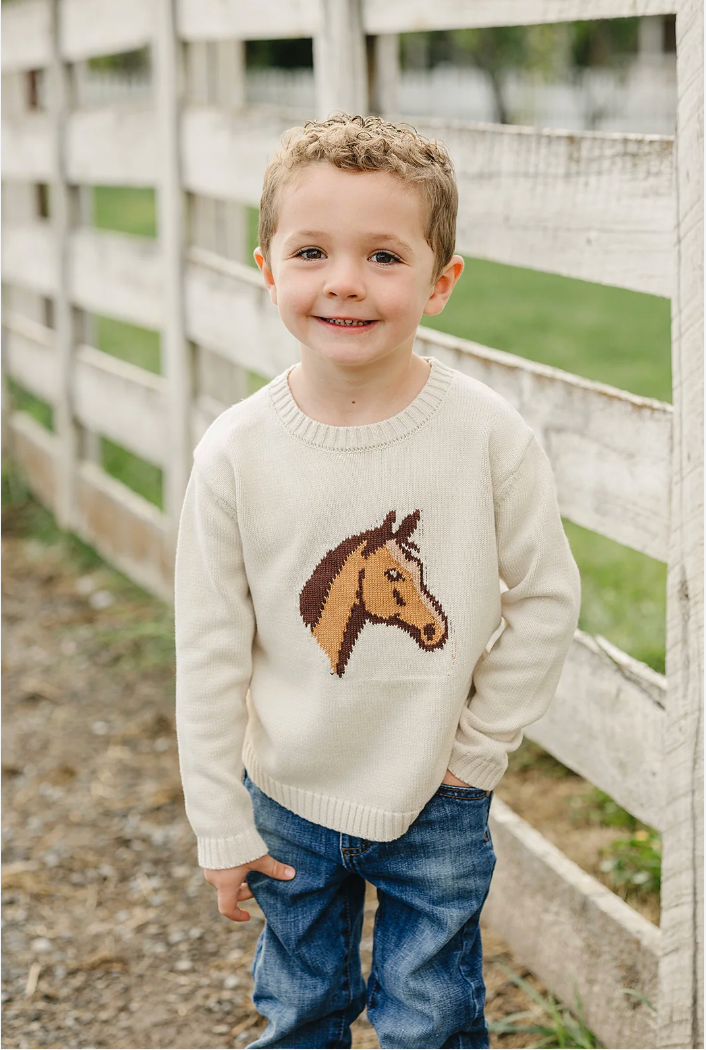 Mebie Baby  Horse Knit Sweater