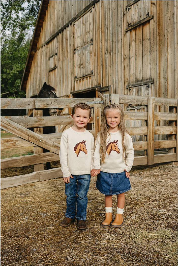 Mebie Baby  Horse Knit Sweater