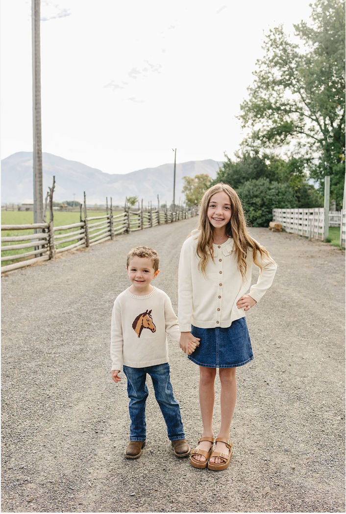 Mebie Baby  Horse Knit Sweater