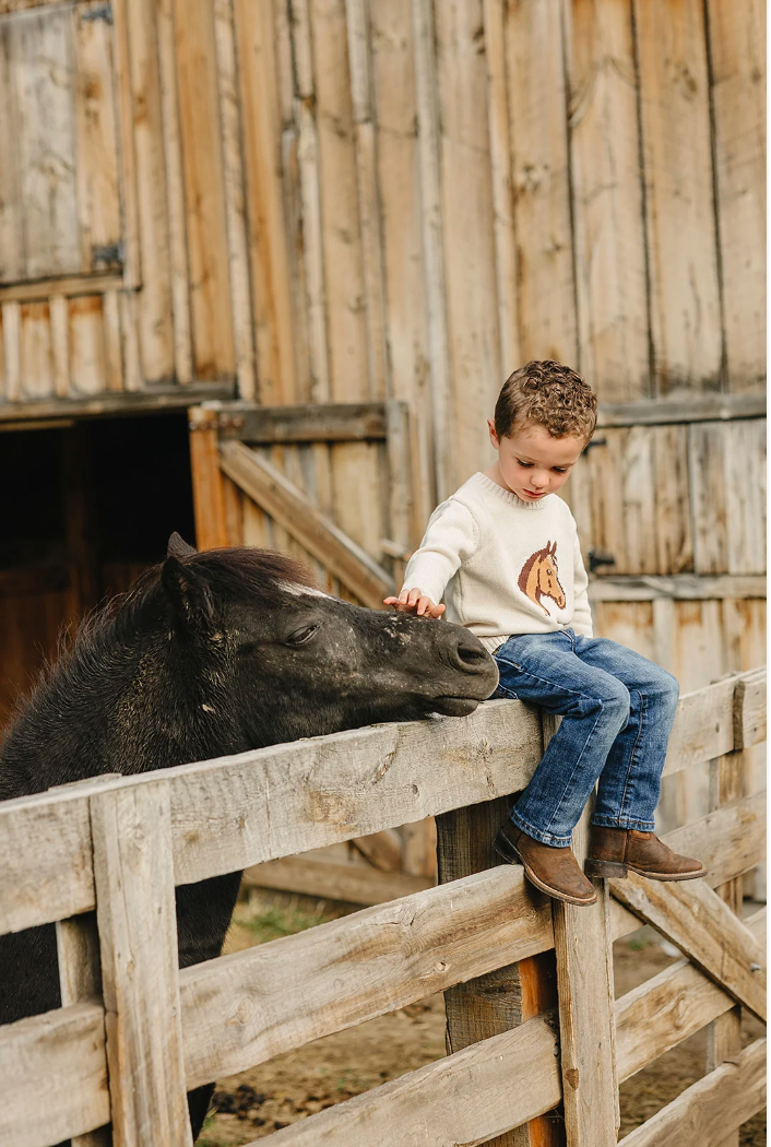 Mebie Baby  Horse Knit Sweater