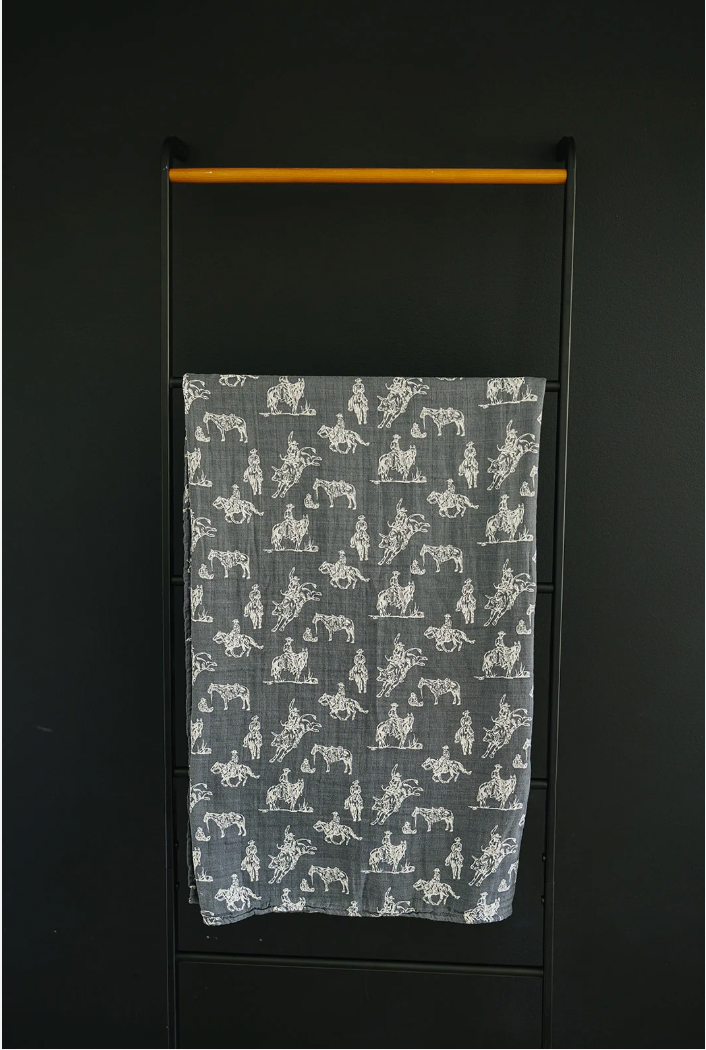 Mebie Baby  Wild West Muslin Swaddle Blanket