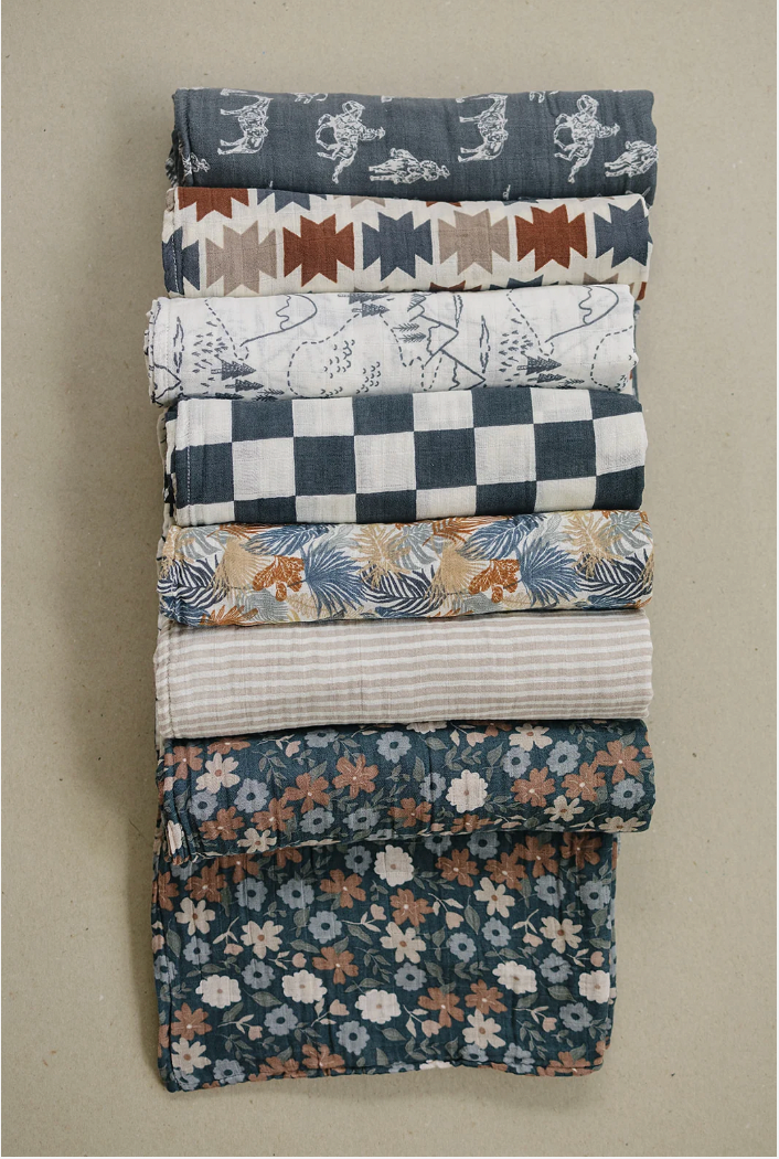 Mebie Baby  Wild West Muslin Swaddle Blanket