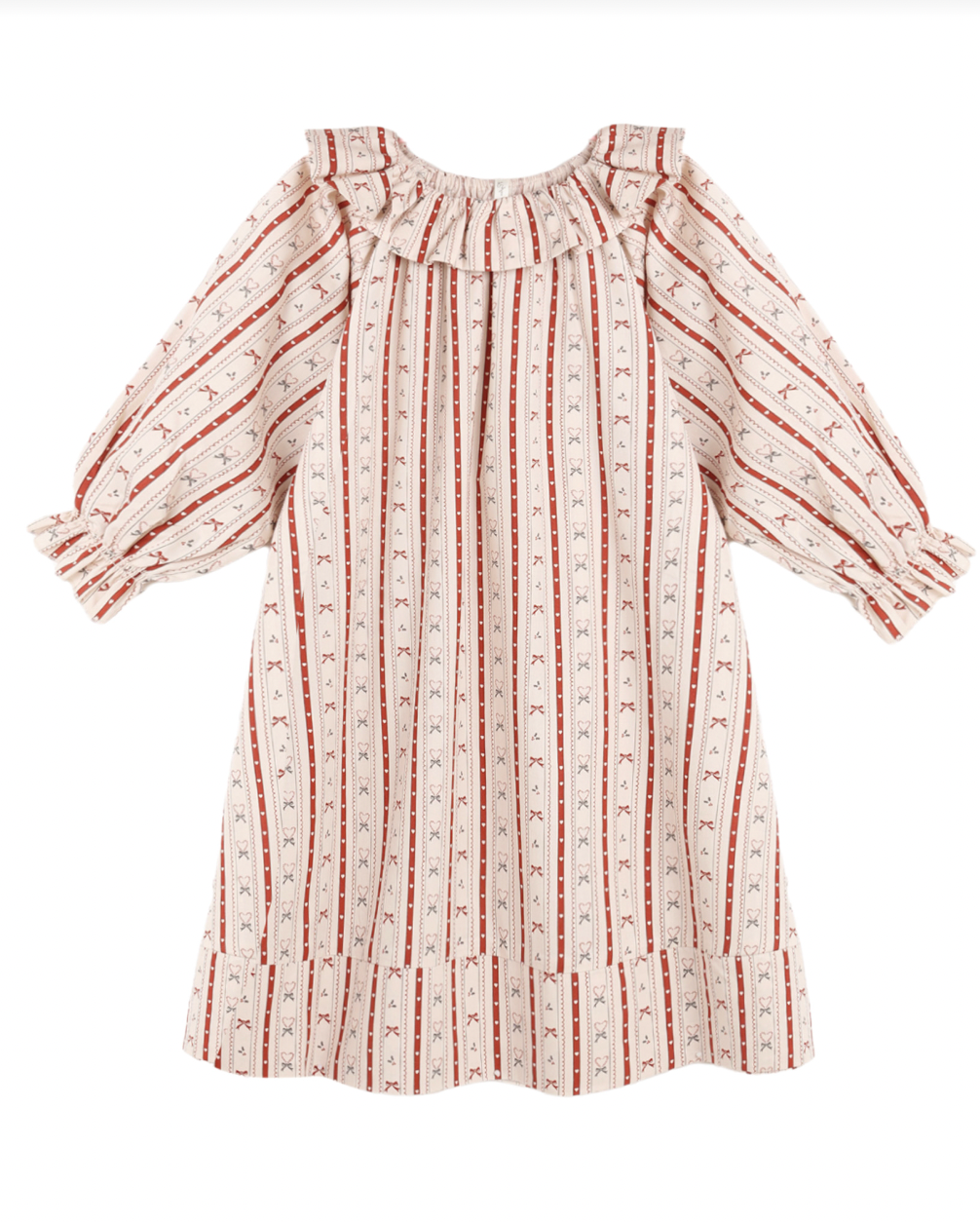 RYLEE + CRU GIRL'S NIGHTGOWN CANDY CANE LANE