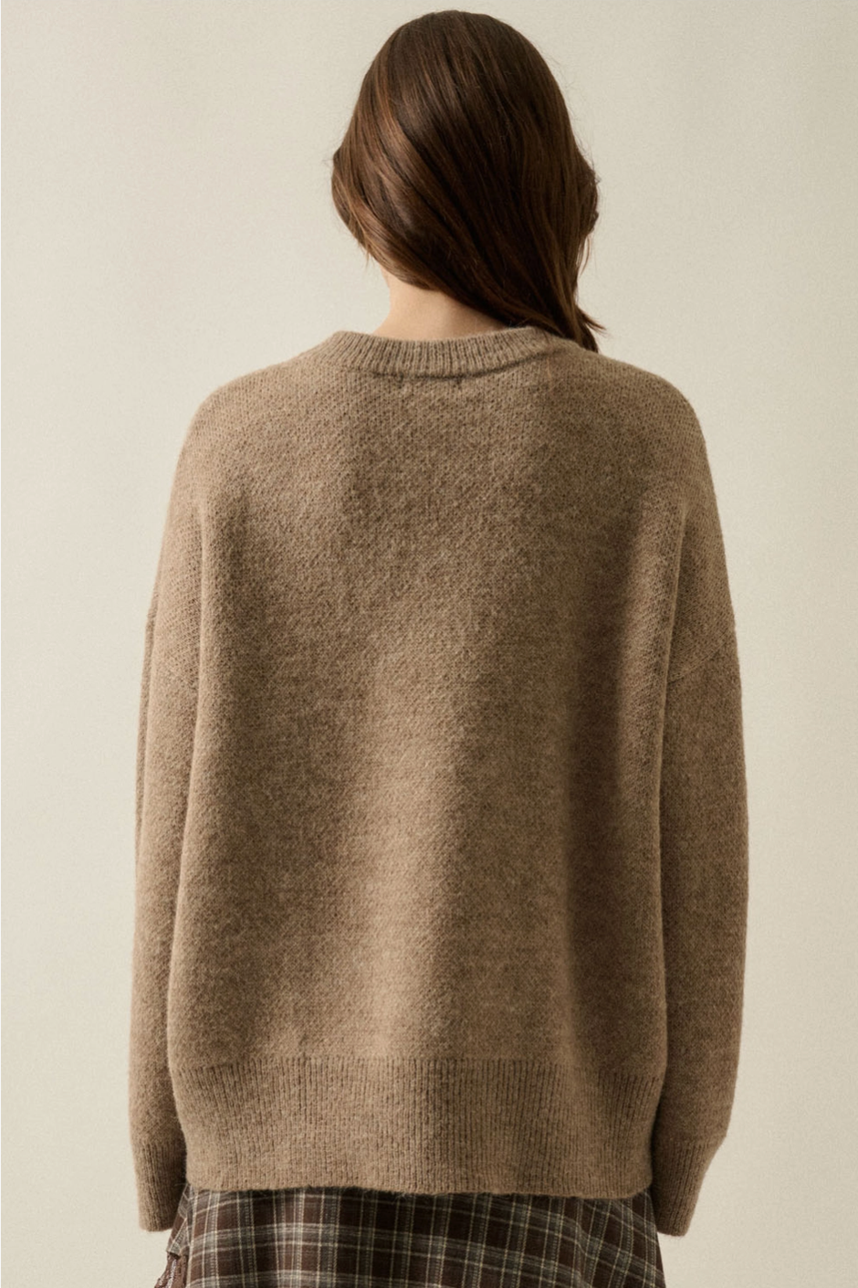 Horse Jacquard-Knit Loose-Fit Drop-Shoulder Sweater