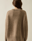 Horse Jacquard-Knit Loose-Fit Drop-Shoulder Sweater