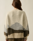 Jacquard-Knit Crewneck Tetons Sweater