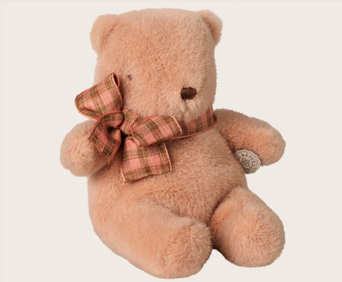 Teddy bear plush, Mini - Vintage rose
