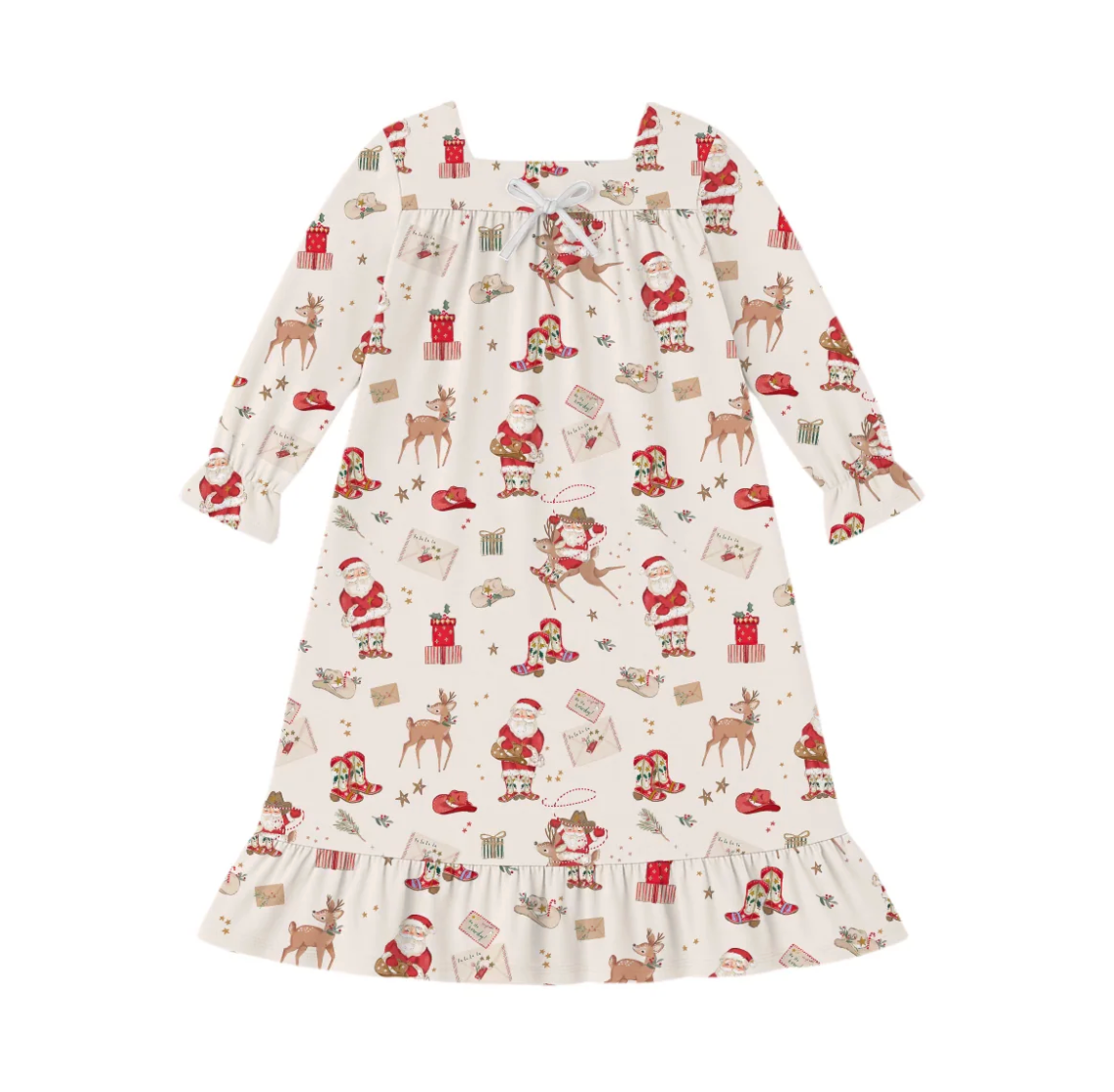 Laney Baby Ho-Ho Howdy Long Sleeve Dress
