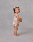 Nala Romper || Grapefruit Stripe, Rylee + Cru