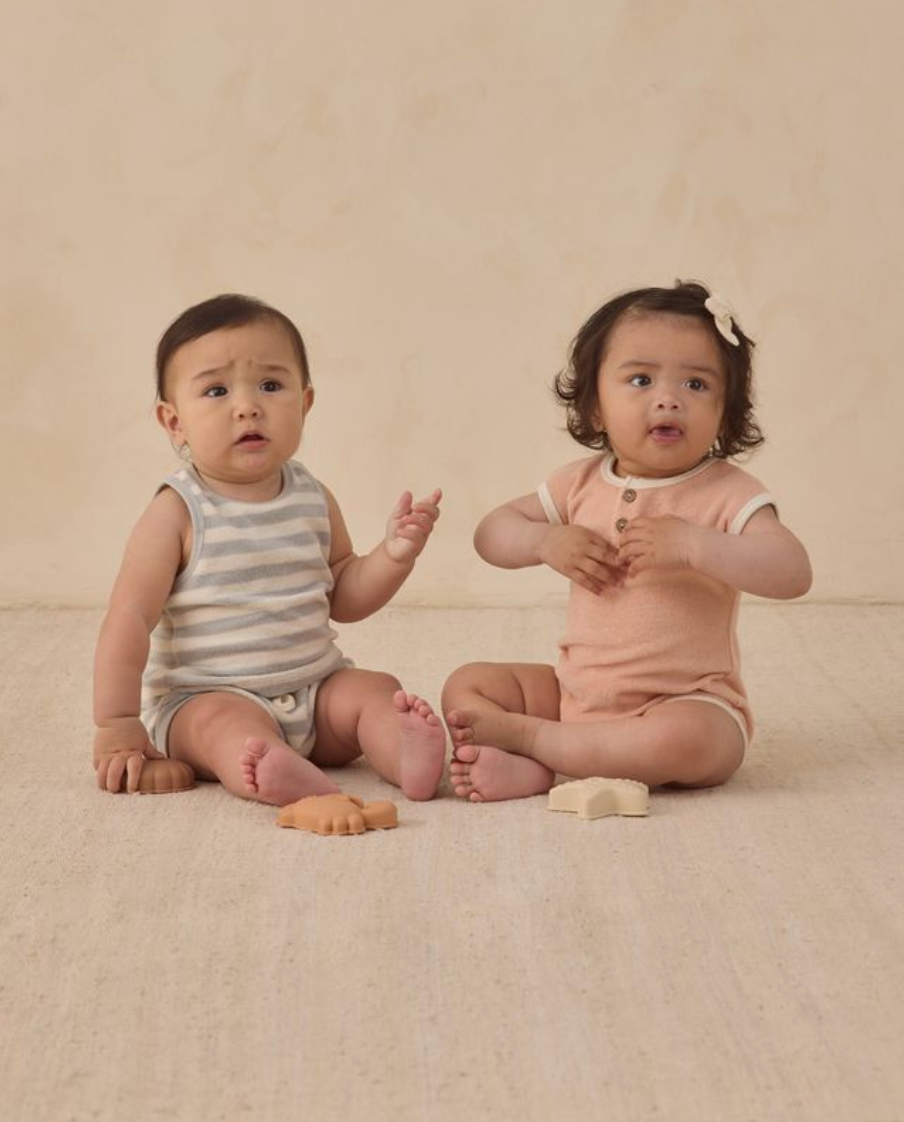 TERRY TANK + SHORT SET SKY STRIPE, Quincy Mae