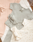 POINTELLE TEE + LEGGING SAGE, Quincy Mae