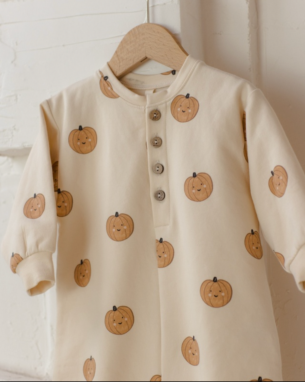 QUINCY MAE RELAXED FLEECE JUMPSUIT PUMPKINS